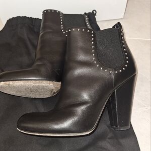 Givenchy black boots with silver studs